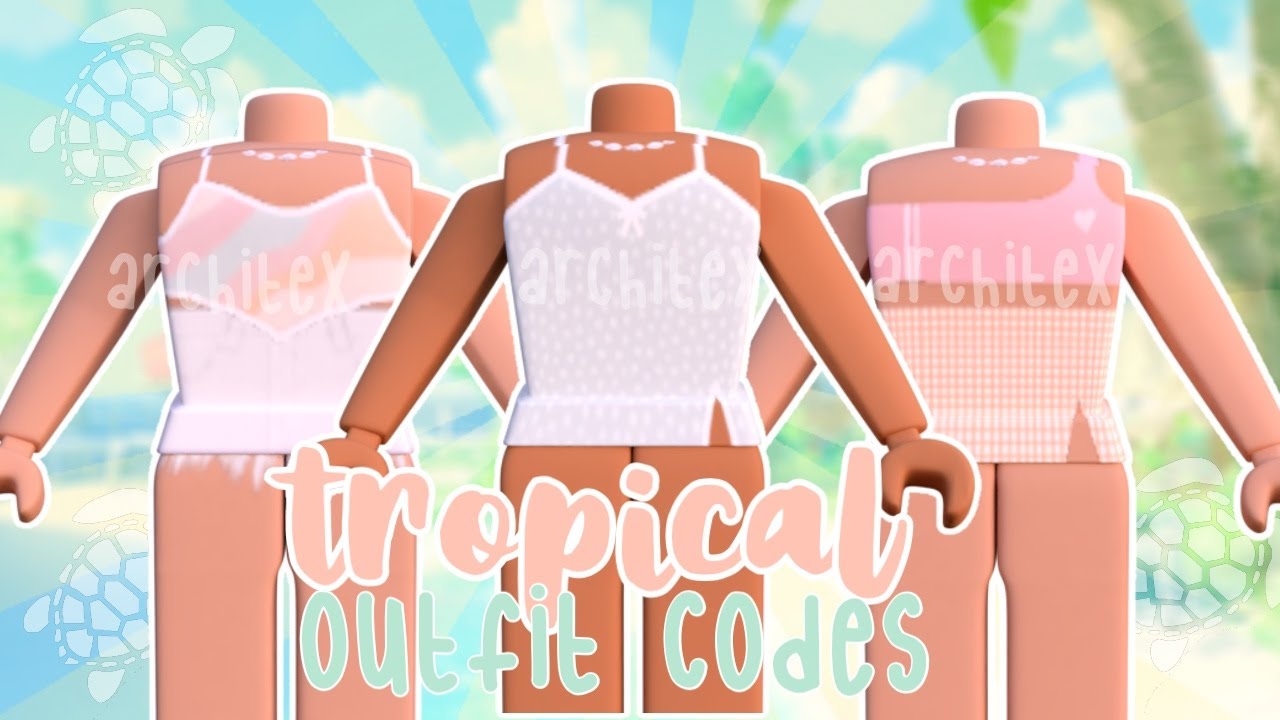 TROPICAL OUTFIT CODES FOR BLOXBURG || *cute and aesthetic* || blox ...