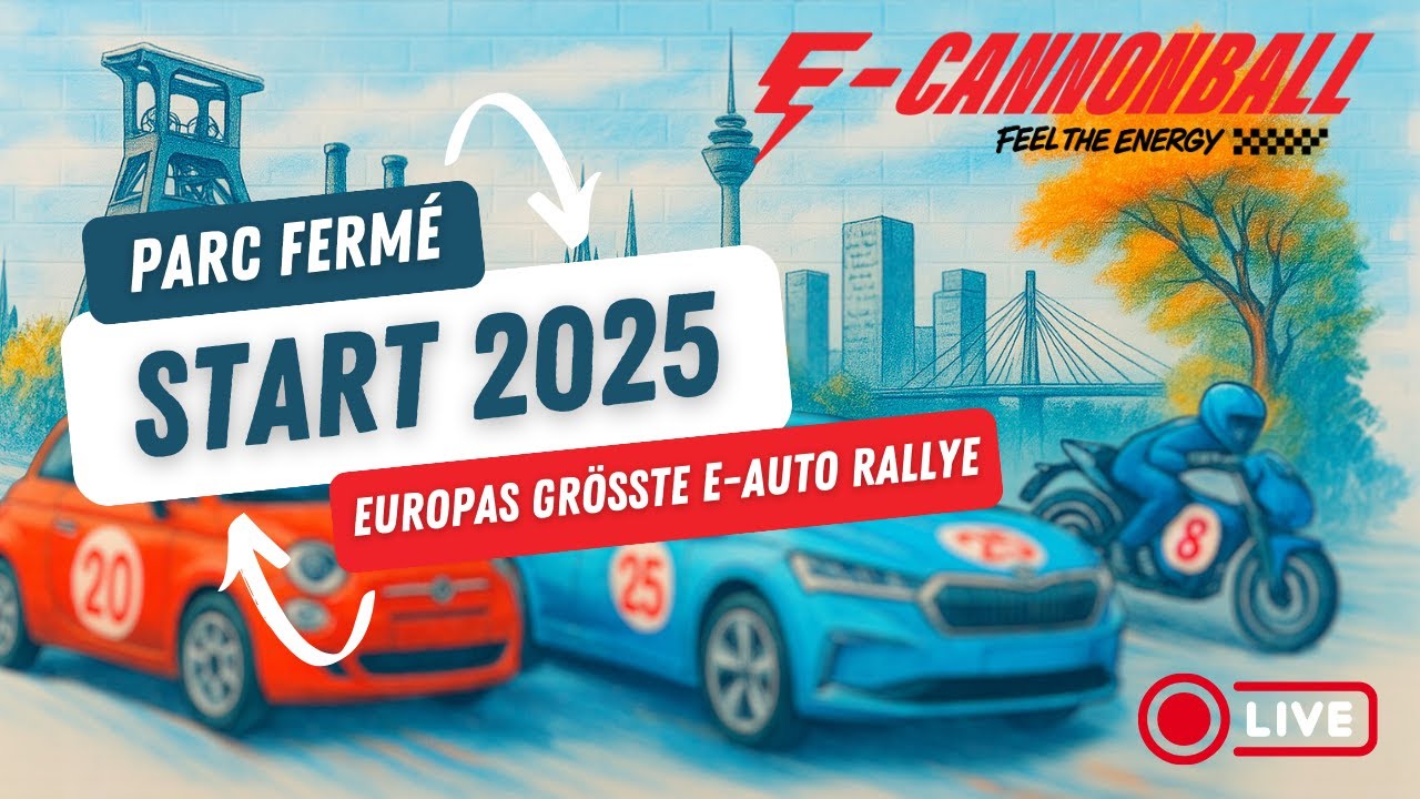 E-Cannonball 2025 - Der Start  LIVE aus Düsseldorf 