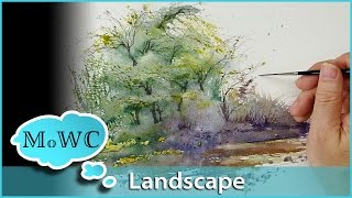 How to Paint a Spontaneous Watercolor Landscape - "Accidental Painting"
