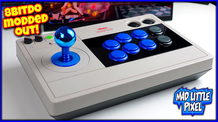 Arcade Stick Upgrades! Modding The NEW 8BitDo Stick With Detachable Shaft & Sanwa Parts! EASY!