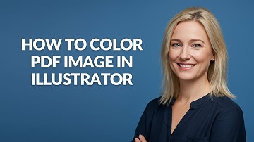 How to Color Pdf Image In Illustrator - Julia