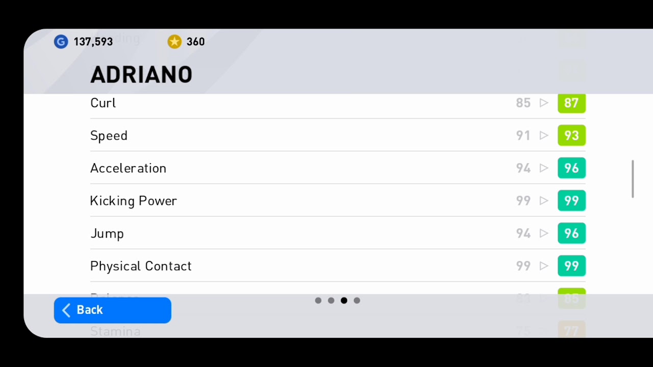 Iconic Moment Adriano The Emperor 100 Rated | A Beast Striker Max Level Stats Review | Pes 20 Mobile