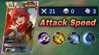 LAYLA 100% BEST ATTACK SPEED DAMAGE HACK BUILD 2026😱 THIS BUILD IS LITERALLY BROKEN -TRY THIS BUILD