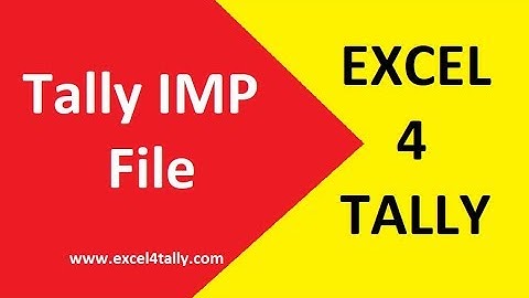 Tally ERP 9 IMP File | What