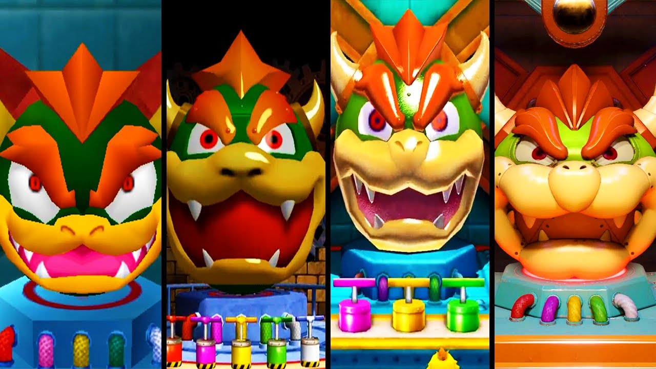 Evolution of Bowser's Big Blast Minigames in Mario Party (1999-2021)