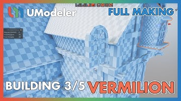 3D Modeling in Unity - Full Making Video of Modeling a building 3/5 in Vermilion with UModeler
