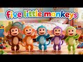 Five Little Monkeys Jumping - Nursery Rhymes | Fun Kids Songs