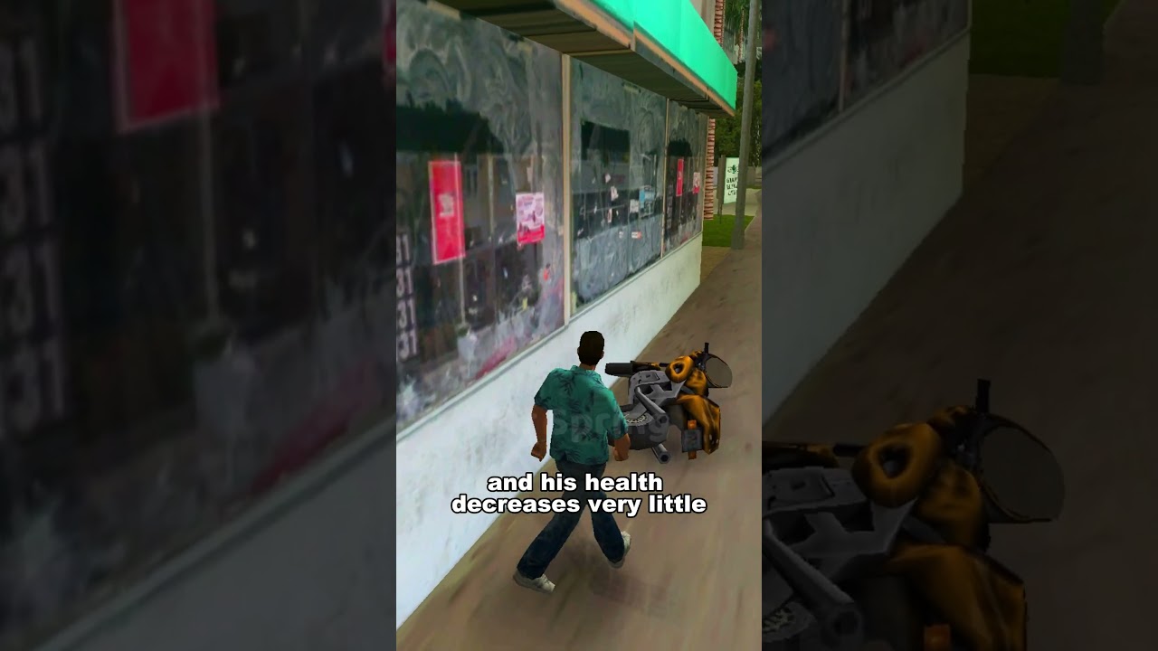 IF YOU HIT A WALL WITH A MOTORCYCLE IN GTA GAMES