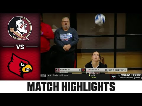 Florida State vs. Louisville Match Highlights | 2025 ACC Volleyball