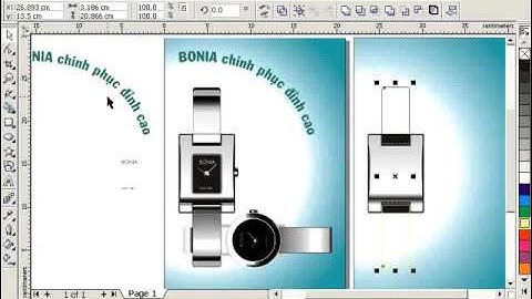 TỰ HỌC COREL DRAW đầy đủ chi tiết từ A Z   Bài 6 7  Vẽ Poster quảng cáo đồng hồ