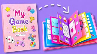 8 Games In a Book / How to Make a Cute Gaming Book 🎯 screenshot 4