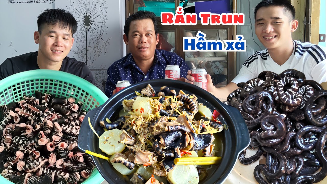 CBVL - Món Rắn Trun hầm sả Thơm ngon nước ngọt thanh Mồi bén