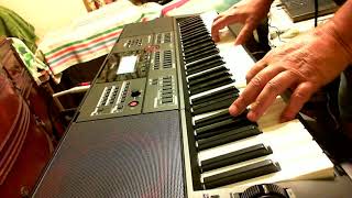 : Casio CTX-5000, playing along with auto accompaniment.