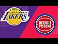 NBA LIVE: LAKERS VS PISTONS (Livescore)