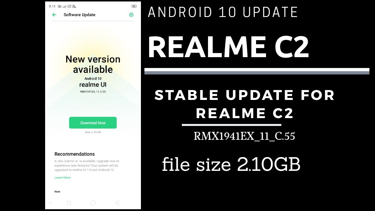 Realme C2 Android 10 Update download | realme C2 android 10 stable update | realme c2 update.