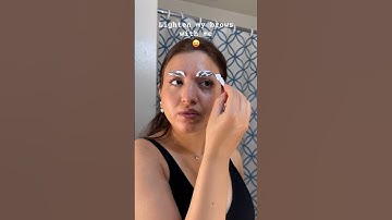 Bleach brows with me 😅 | #eyebrowhack #shorts #trending #jolen #hacks #makeup #eyebrowtips