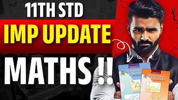 Important Update |11th Maths|Pradeep Giri Sir