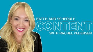 How to batch and schedule content to save time and money [TikTok, Instagram, YouTube, Facebook]