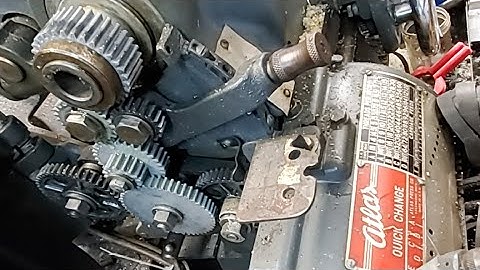 Atlas Craftsman 10" Lathe Quiet Geartrain Example / Secrets