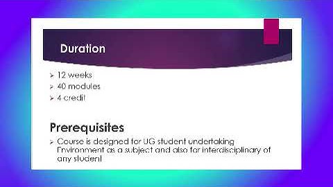 Indian Knowledge Systems (IKS) and Environment SWAYAM Introductory Video