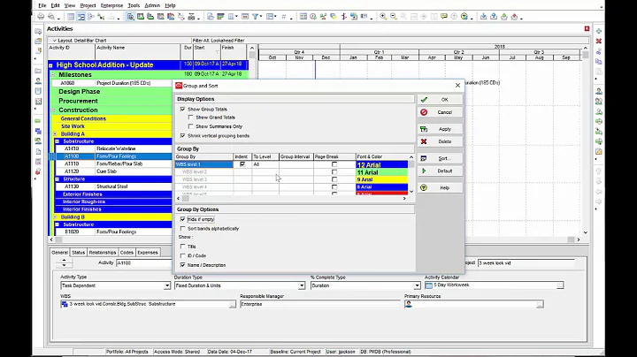 Lesson 11   Building a Lookahead Schedule in P6