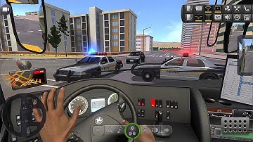 Bus Simulator : Ultimate | Police 🚓 | Accident 😨 | Setra Topclass | Mobile Gameplay 