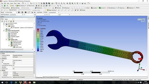 Ansys tutorial spanner