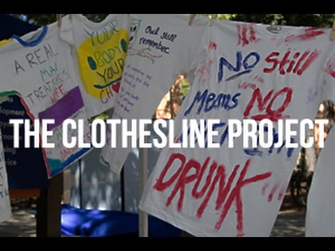 the clothesline project The clothesline project is a public display bearing witness to all forms of interpersonal violence and sexual assault rutgers university began their own clo. the clothesline project The clothesline project is a public display bearing witness to all forms of interpersonal violence and sexual assault rutgers university began their own clo.