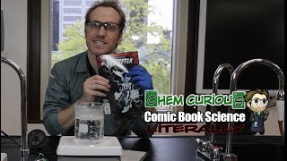 Electricity Conducting Comic Book
Pure water (only H2O) does not conduct electricity. A comic book does not conduct electricity. Boiling pieces of comic books in non-conducting de-ionized water for a minute will produce a solution that conducts electricity. It is verified by a light bulb shining. Thank you Mr. Mxyzptlk. Electricity Conducting Comic Book