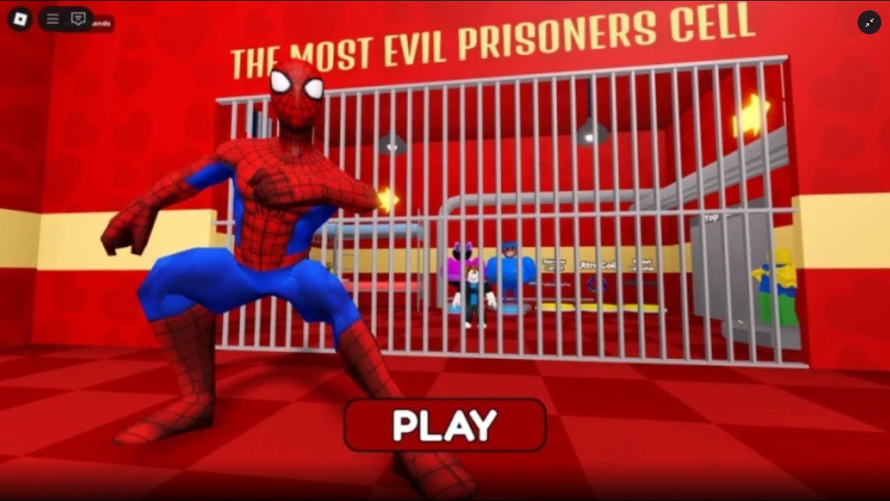 🕸️SPIDERMAN PRISON RUN OBBY ROBLOX🕷️