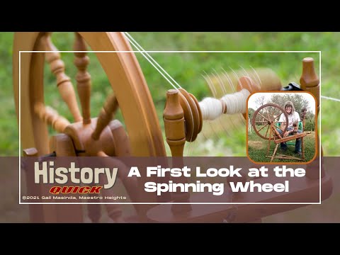 What are the parts of a spinning wheel called?