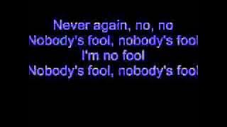 Cinderella - Nobody's Fool (Lyrics)