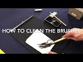 How to clean and dry small and big calligraphy brushes 書道筆の洗い方