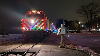 The Complete Metra Evening Rush Hour At Kenilworth On December 12, 2025