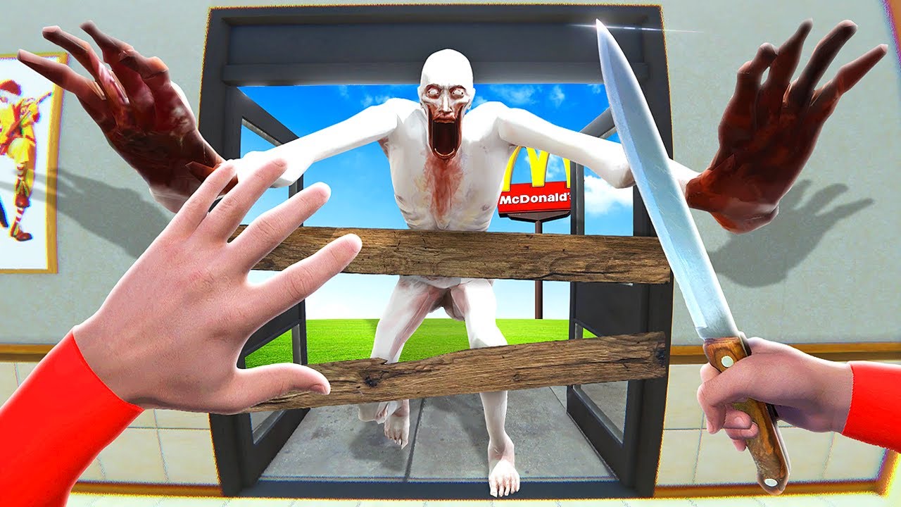 Скрываемся от SCP-096 в Макдоналдсе — Bonelab VR Mods