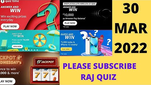 Amazon today Oneplus Bullets wireless z2 Quiz |30 March 2022