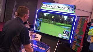 Hitting The Green In Golden Tee PGA Tour Arcade by Incredible Technologies screenshot 4