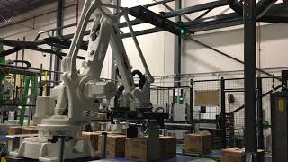 Robots at work at the Albertsons Distribution center in Tolleson Arizona