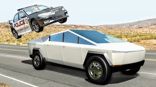 Crazy Police Chases #99 - BeamNG Drive Crashes screenshot 4