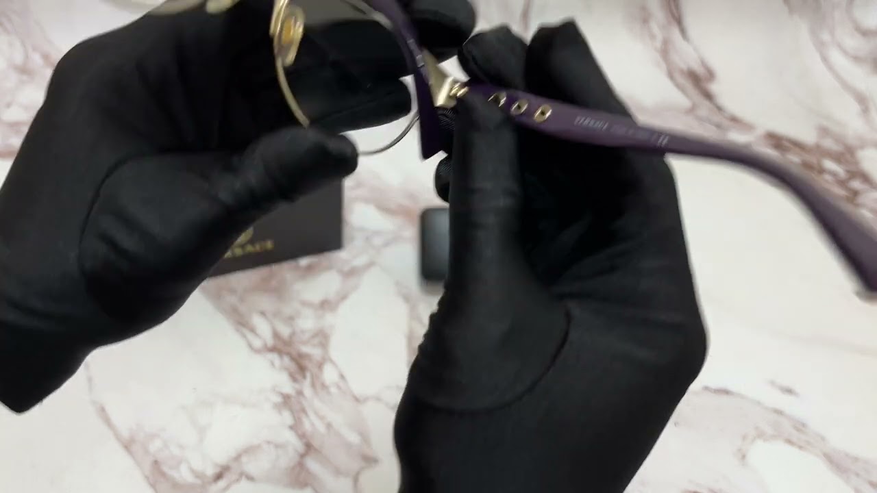 Versace Eyeglasses Model-MOD.1237 Color-1484/5 Violet/Gold-Logo