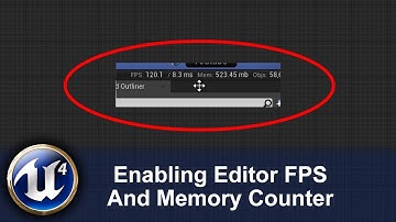 Enabling Editor FPS And Memory Counter In UE4