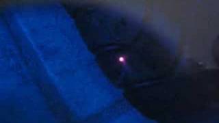 White Flashes When Burning With 150Mw Red Laser