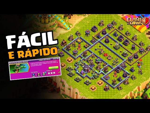 FÁCIL! COMO COMPLETAR O NOVO DESAFIO DA ESTRATÉGIA DA RAINHA DO XADREZ  MUITO RÁPIDO CLASH OF CLANS! 