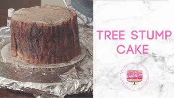 How to Make a Tree Stump Cake