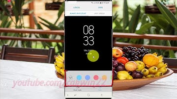 Samsung Galaxy S9 : How to Change Always on display Clock Color (Android Oreo)