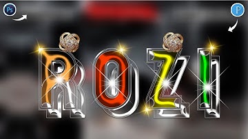 Glass Font Dp Editing 2023 New trending glass font editing on ps cc ps touch Pixellab step by step