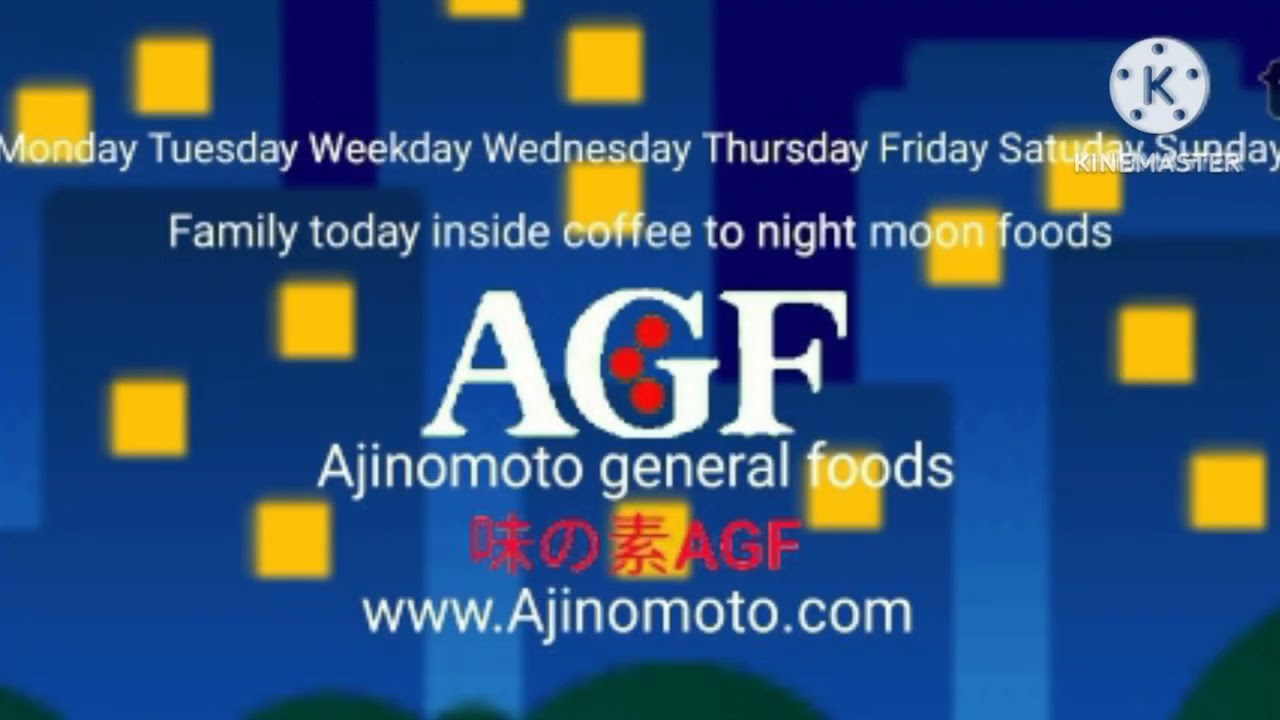 Agf Ajinomoto general foods remake logo history 1978 2019 Kine master level 1