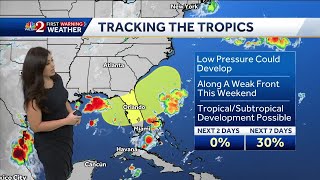 Cold front moves into Florida Wednesday ahead of possible tropical development