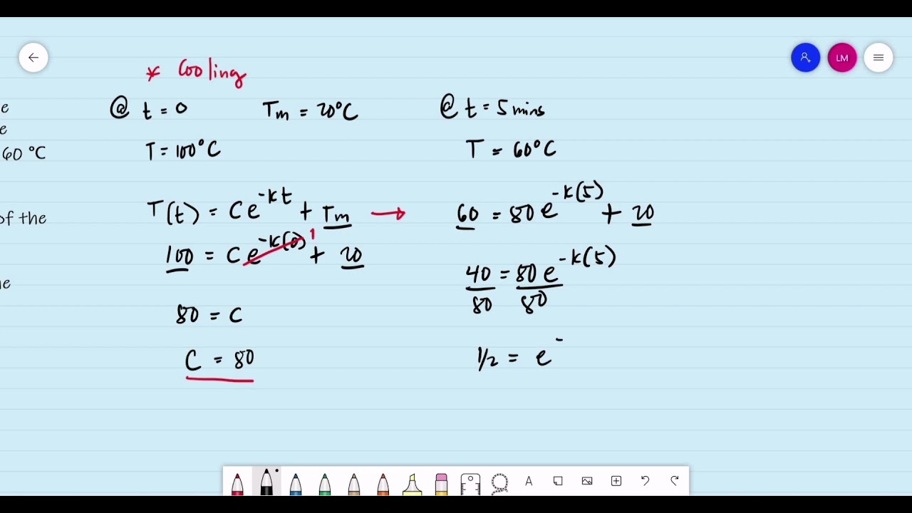 Differential Equation - Newton's Law of Cooling