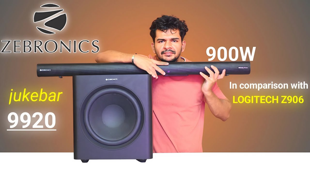 First time 12" subwoofer - Zebronics jukebar 9920 7.1.2 ch 900W Dolby Atmos soundbar